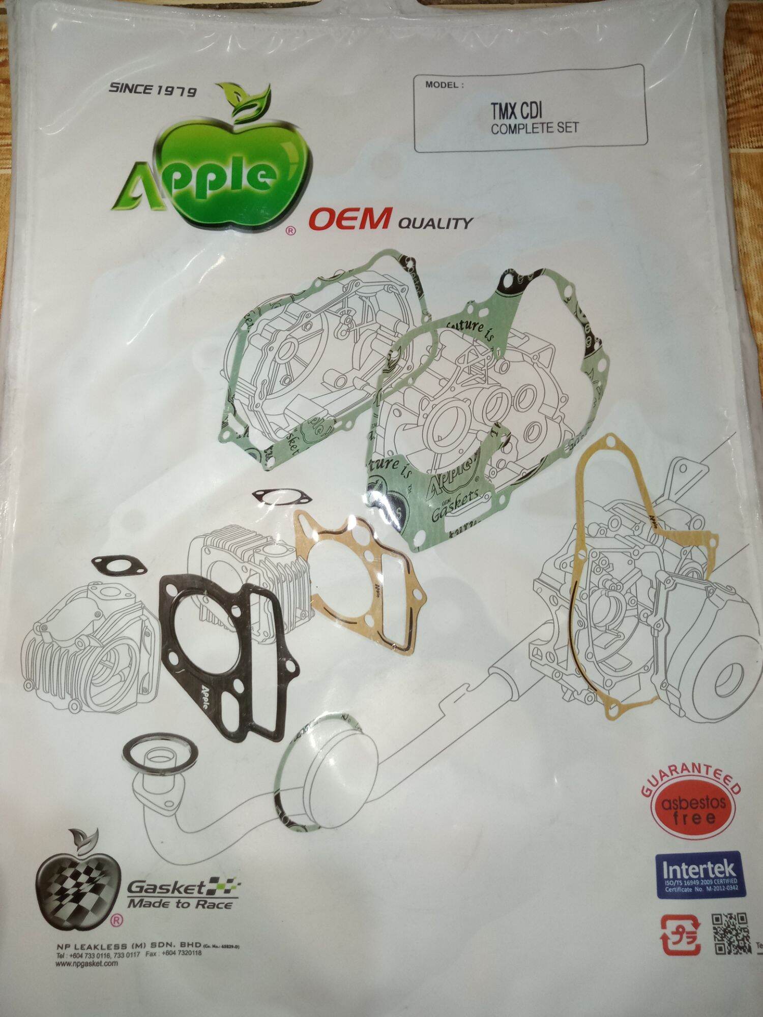 TMX 155 CDI- OVERHAULING GASKET (1set). 