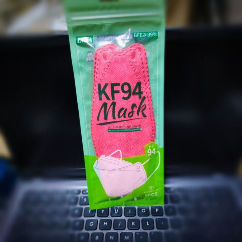 RED KN95 5D 3D KF94 Disposable NonWoven protective mask 10pcs per box