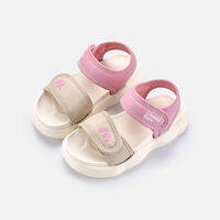 Cheerful Mario | Soft Bottom Childrens Sandals Pink