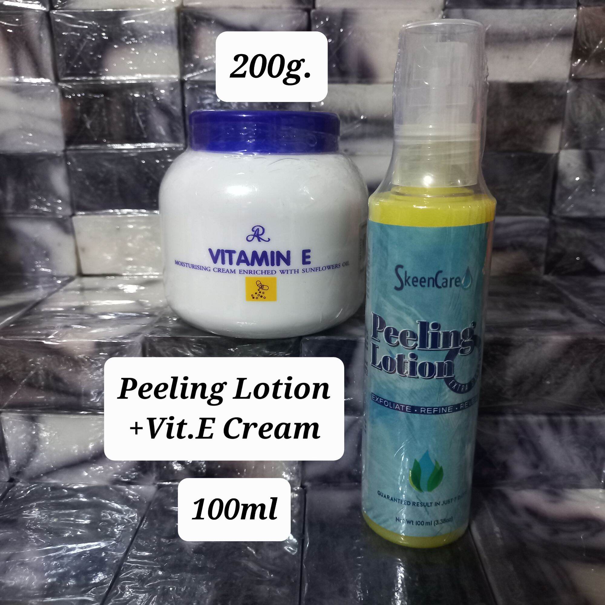 SkeenCare Peeling Lotion + AR Vitamin E Cream Set