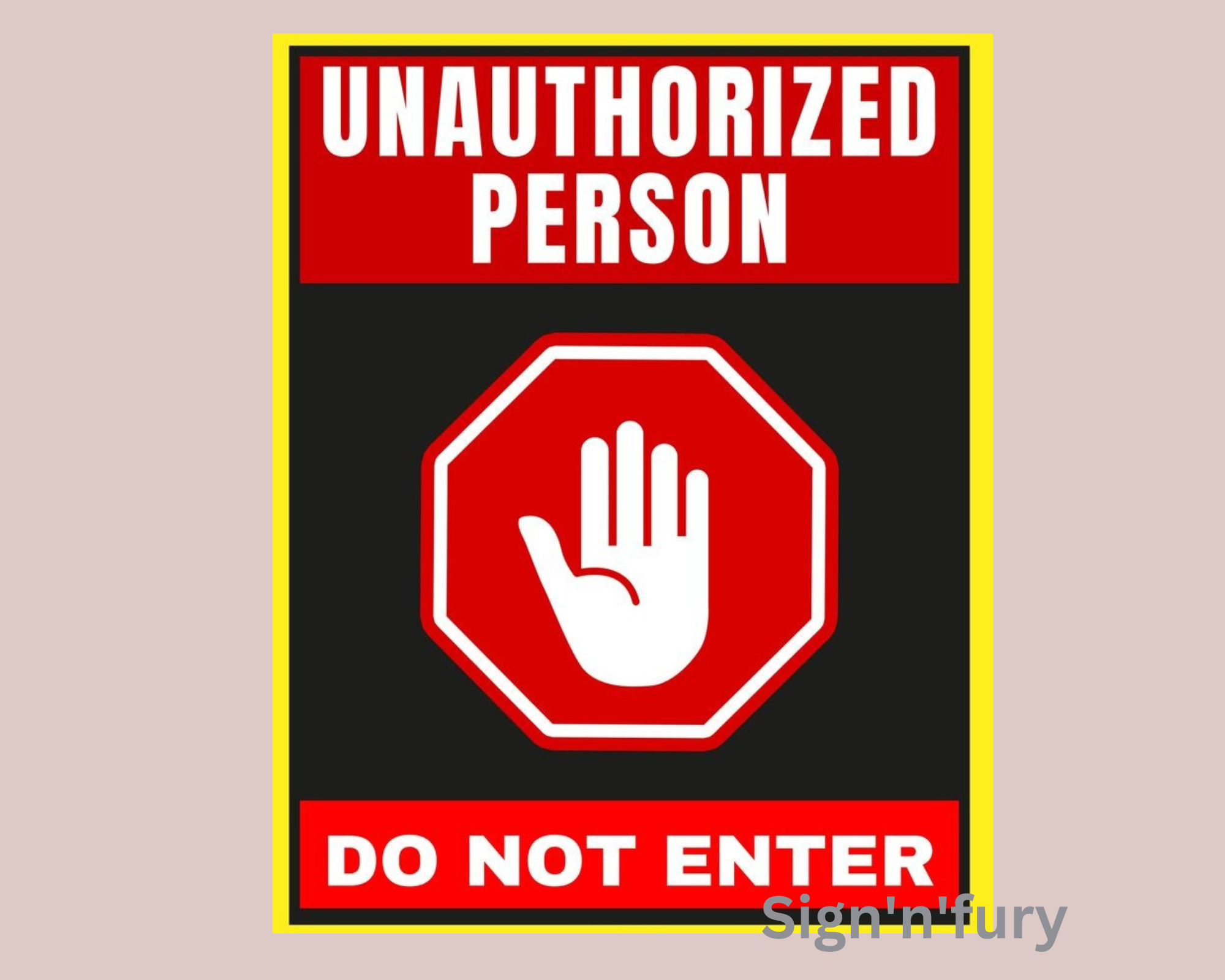 UNAUTHORIZED PERSON SIGNAGE A4 SIZE Lazada PH UNAUTHORIZED PERSON SIGNAGE A4 SIZE Lazada PH