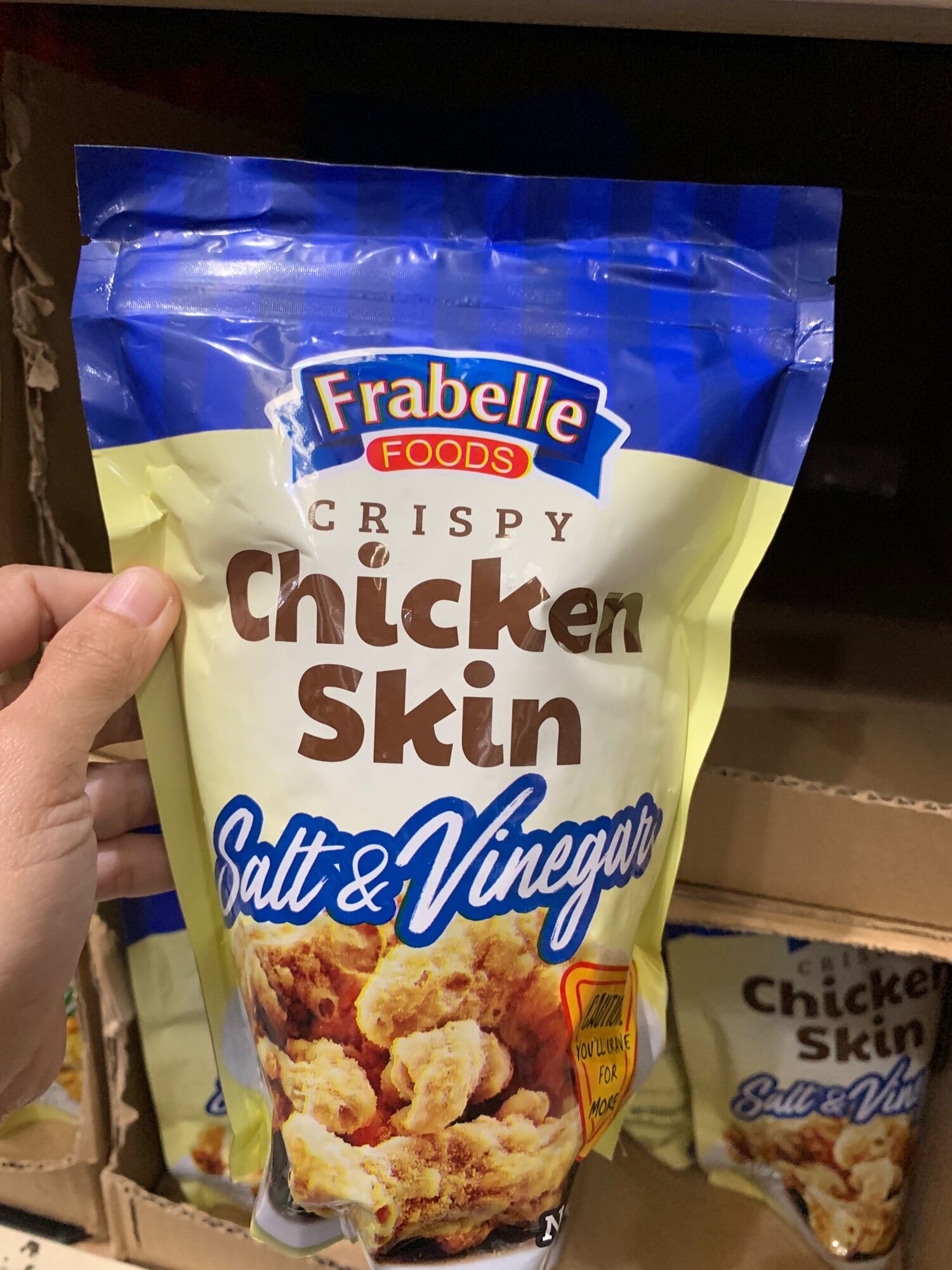 Frabelle Crispy Chicken Skin Salt & Vinegar 100g Lazada PH