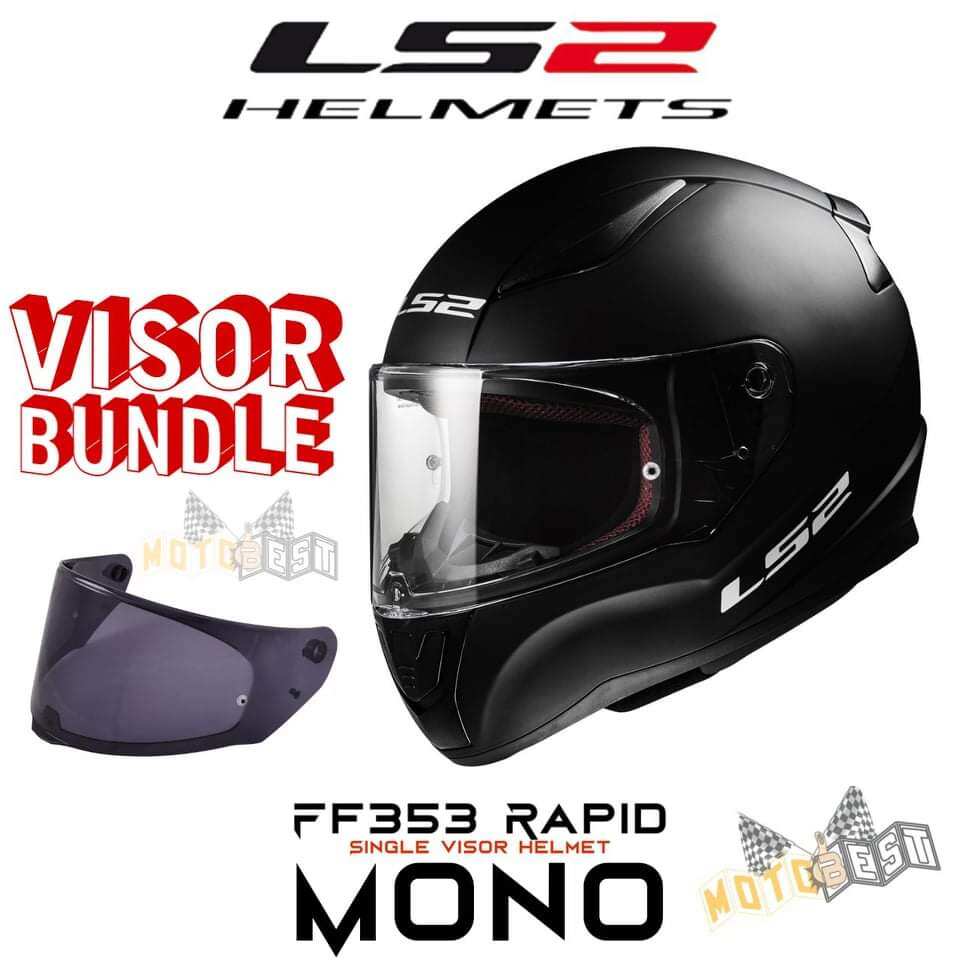 Ls2 Rapid Mono Visor Ls2 Ff353 Rapid Single Mono LS2 Full Face