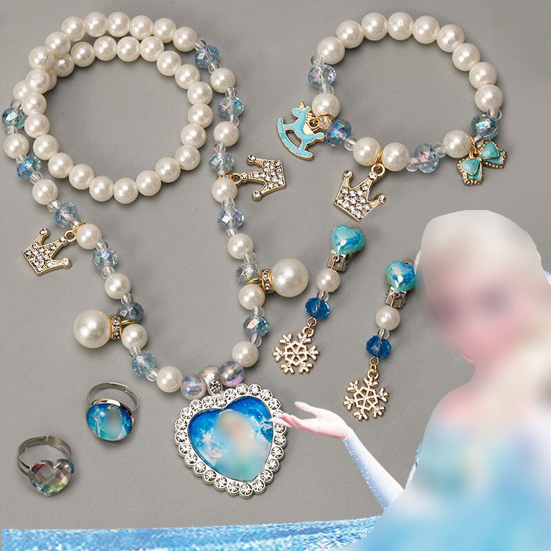 Frozen necklace and sales bracelet set