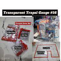 Tricycle Cover Set Transparent Trapal makapal Gauge #16 panangga sa ulan waterproof affordable price Order now...