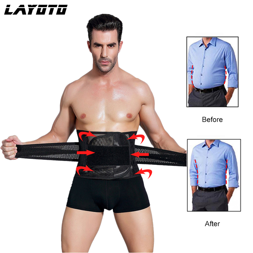 Black Sweat Waist Slimming Belt