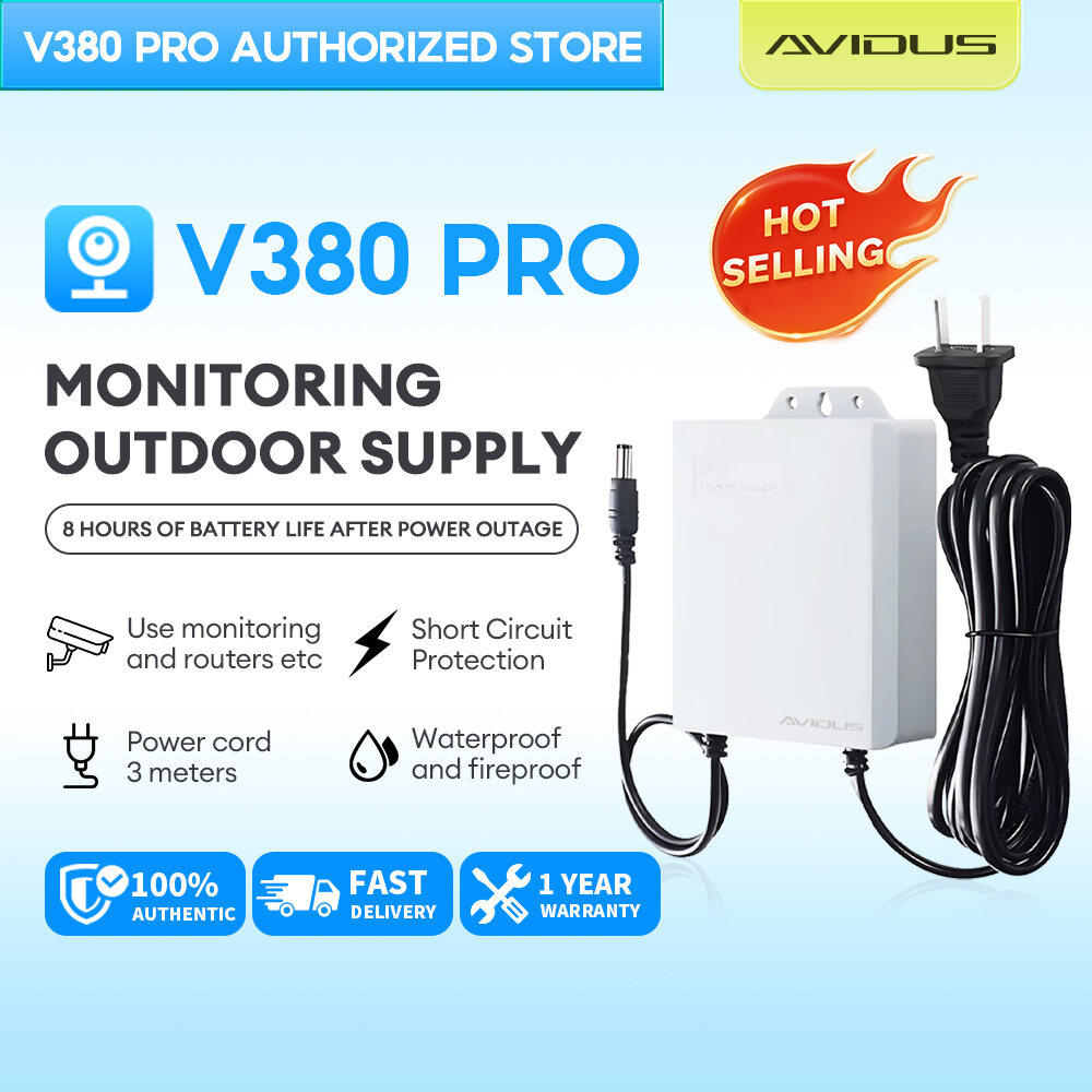 V380 Pro Mini UPS Battery Backup for Outdoor CCTV Cameras