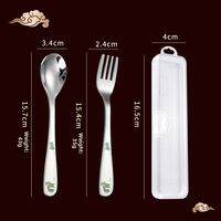 Baetsie | Portable Children Eating Set 304 Stainless Steel Fork Spoon
