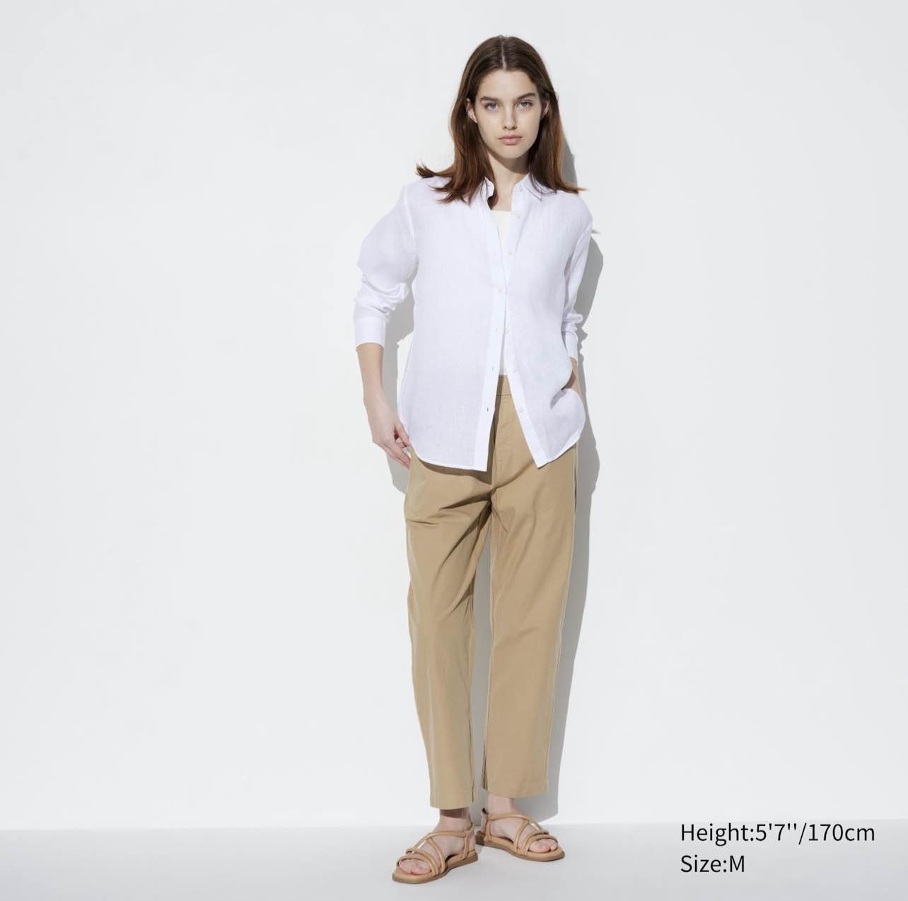 Cotton Relaxed Fit Ankle Length Trousers | UNIQLO GB