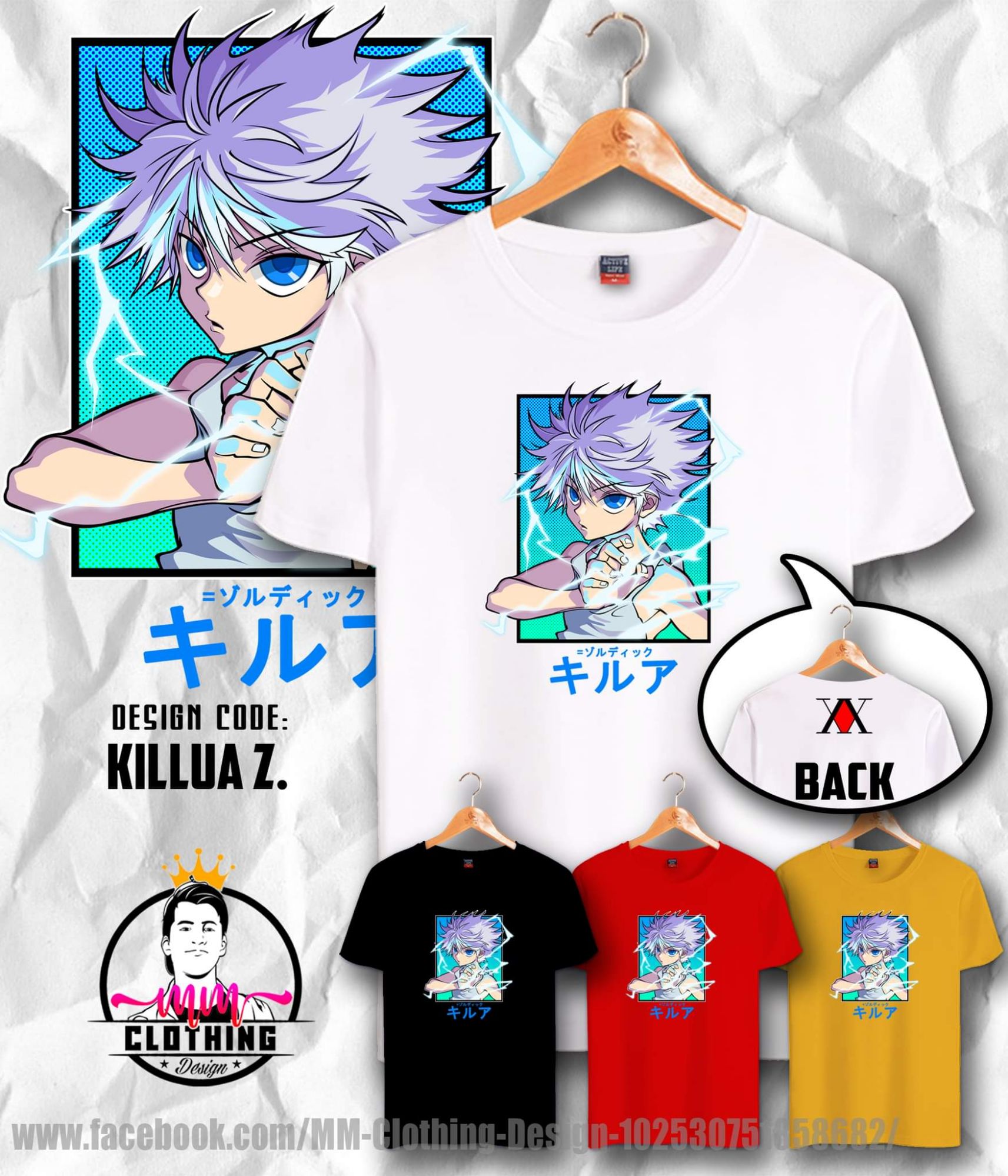 KILLUA nen abilities Hunter X Hunter anime Tshirt design quality print and  tshirt | Lazada PH