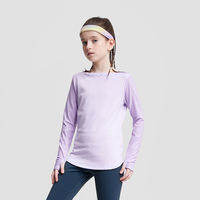 moodytiger | Breathable Soft Waist-cinching Sparkle Professional Ice Skating Shirt for Girls