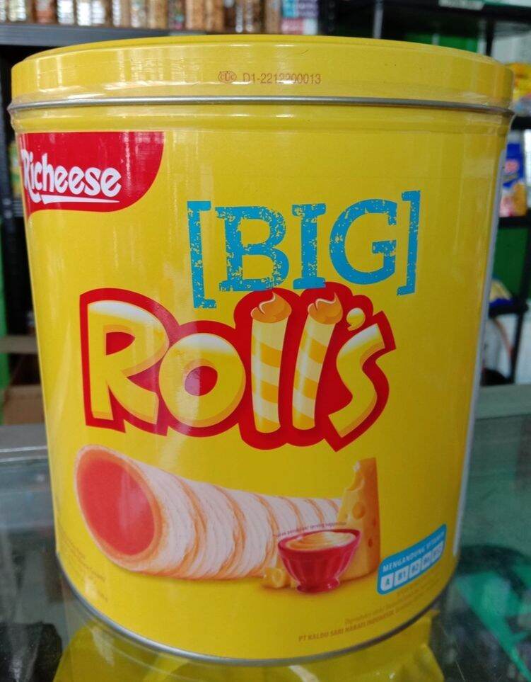 Original Richoco and Richeese Big Rolls Wafer Biscuits 330g (Expiration Date January 2023