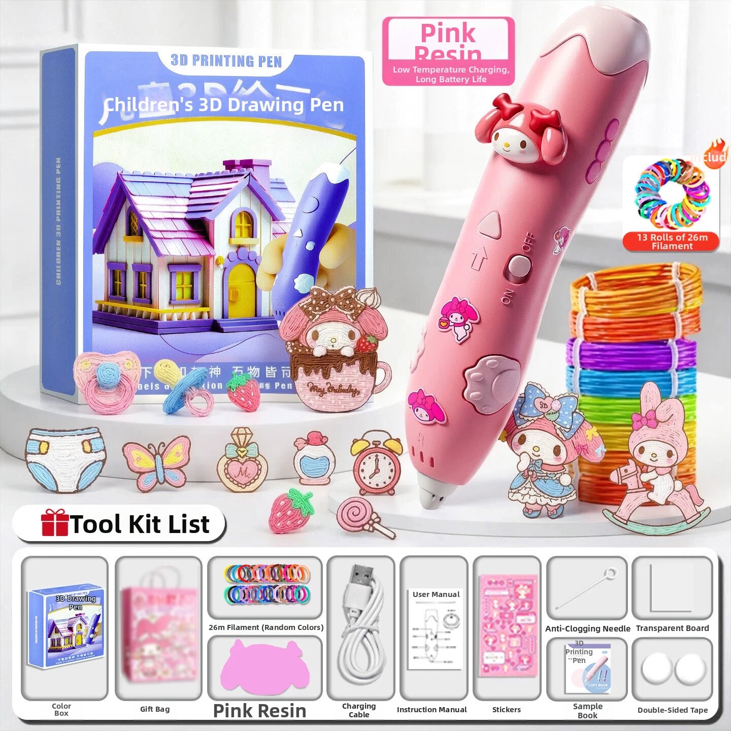 XIONGBUFAN | 3-6 Years Old Children Gift 3D Printing Pen