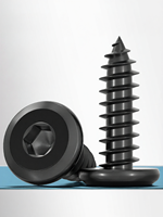 TIANZHUOJINSHU | Black 304 Stainless Steel Hex Socket Self-Tapping Screws
