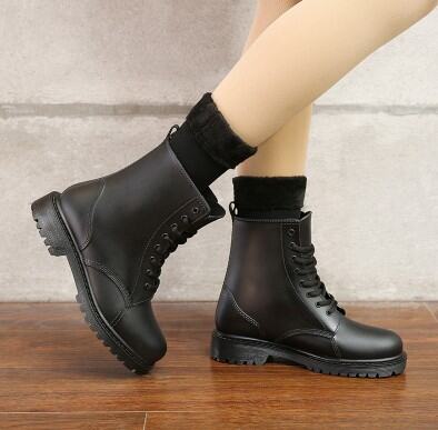 rubber boots with laces