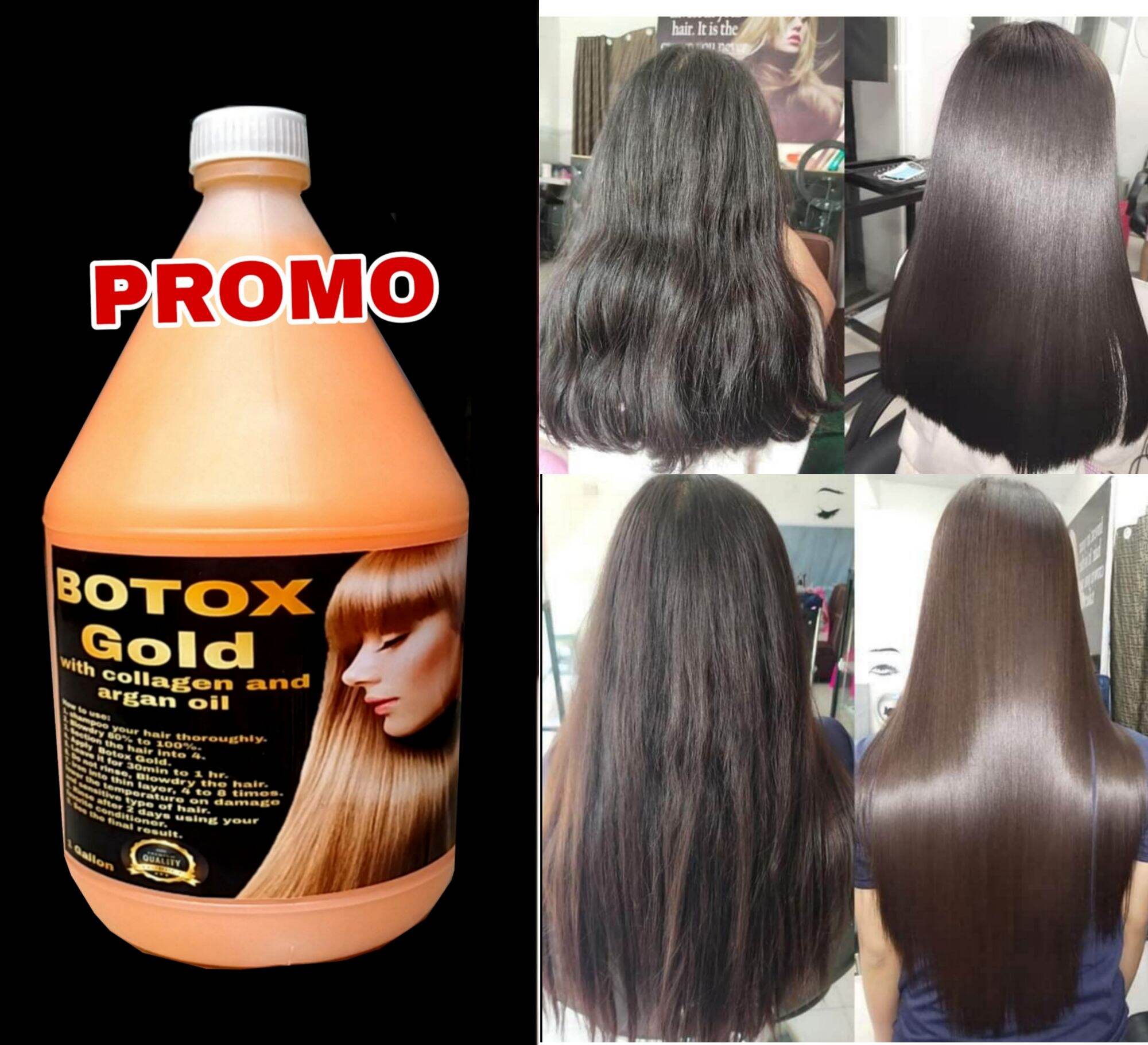 PROMO 1 Gallon Brazilian BOTOX GOLD 80 Hair Straightening Lazada PH