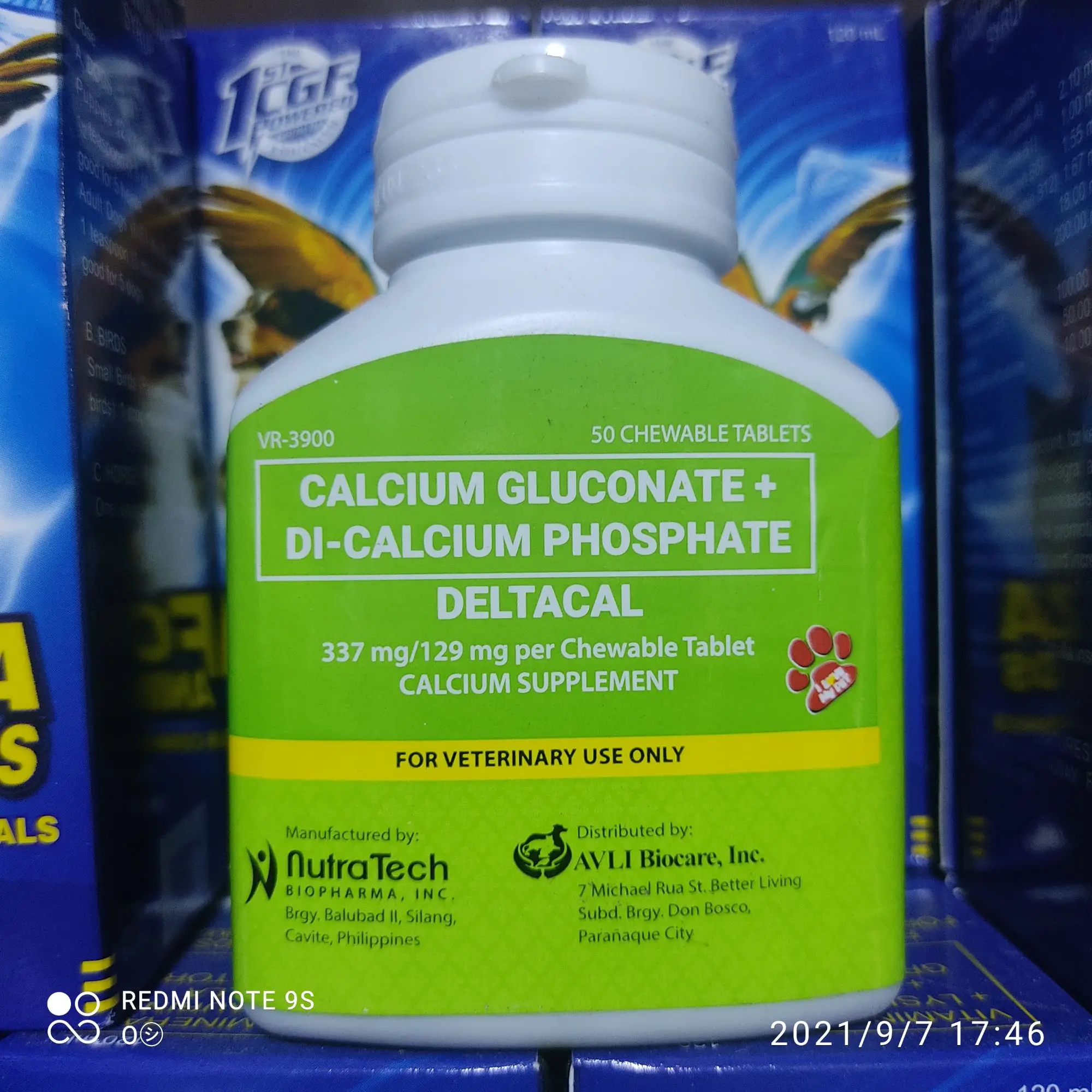 DELTACAL (50tablets) calcium supplement, a flavoured calcium tablets for the prevention and treatment of calcium deficiencies in dogs and cats, it also promote proper bone development ,adult and for puppies.
