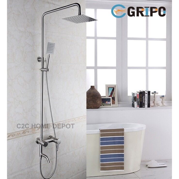 GRIPO Matte Finish SUS304 Stainless Shower Mixer Set