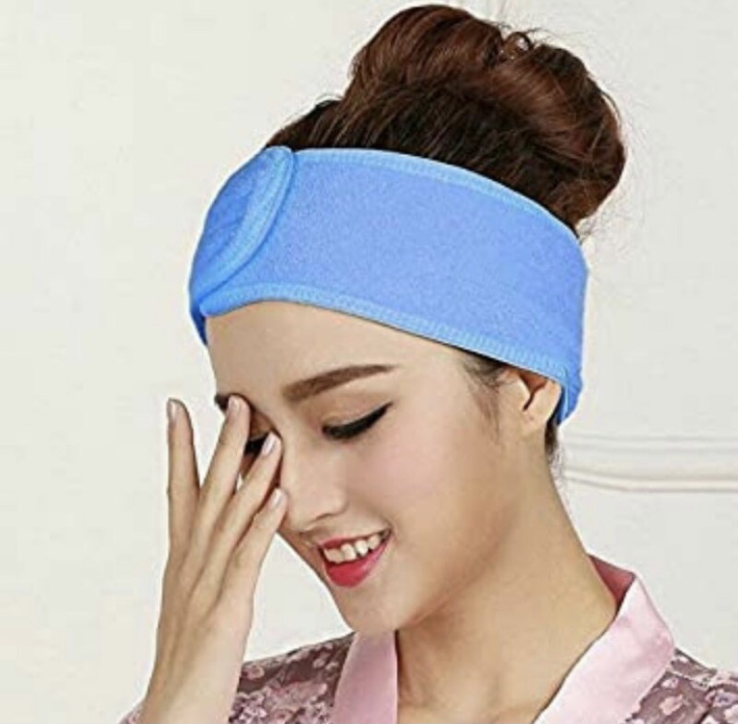 Spa Headband Facial Make up Hair Band Adjustable Washable Head Wrap Makeup  Headband
