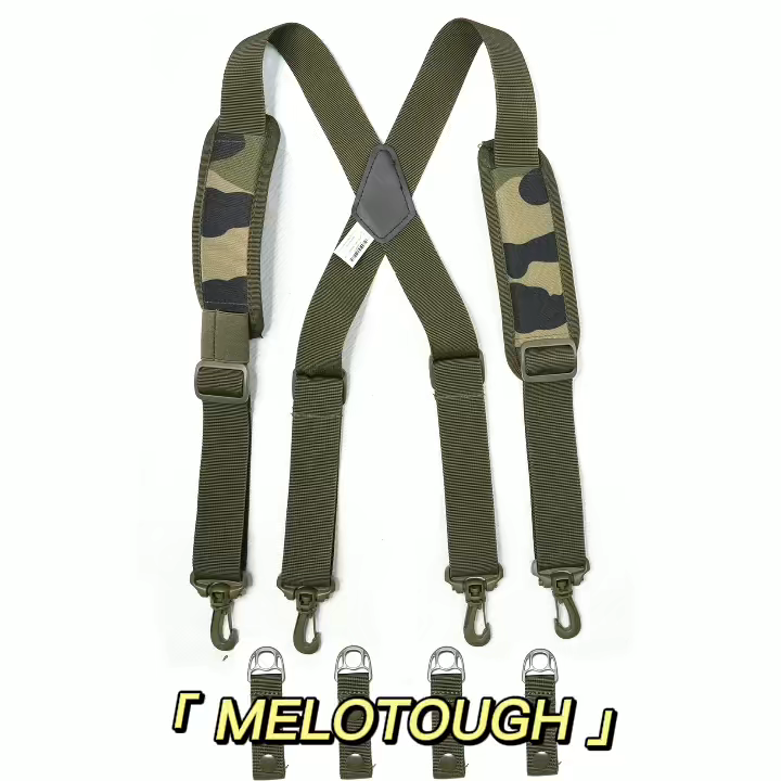 MeloTough Tactical Tactical Suspenders And Belt With Padded Belt