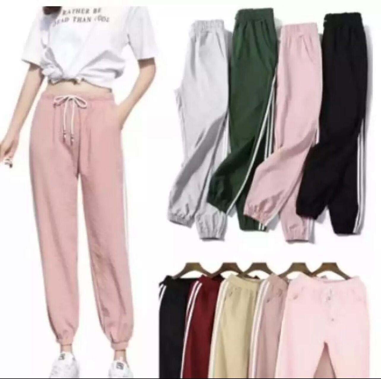 COD NEW DESIGN Trendy Dual Stripe Jogger Pants track pants candy