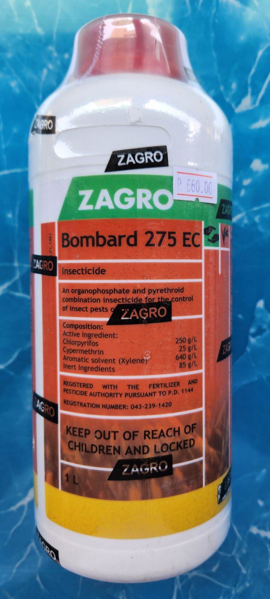 ZAGRO BOMBARD 275EC Contact Stomach Insecticide For ALL CROPS | Lazada PH