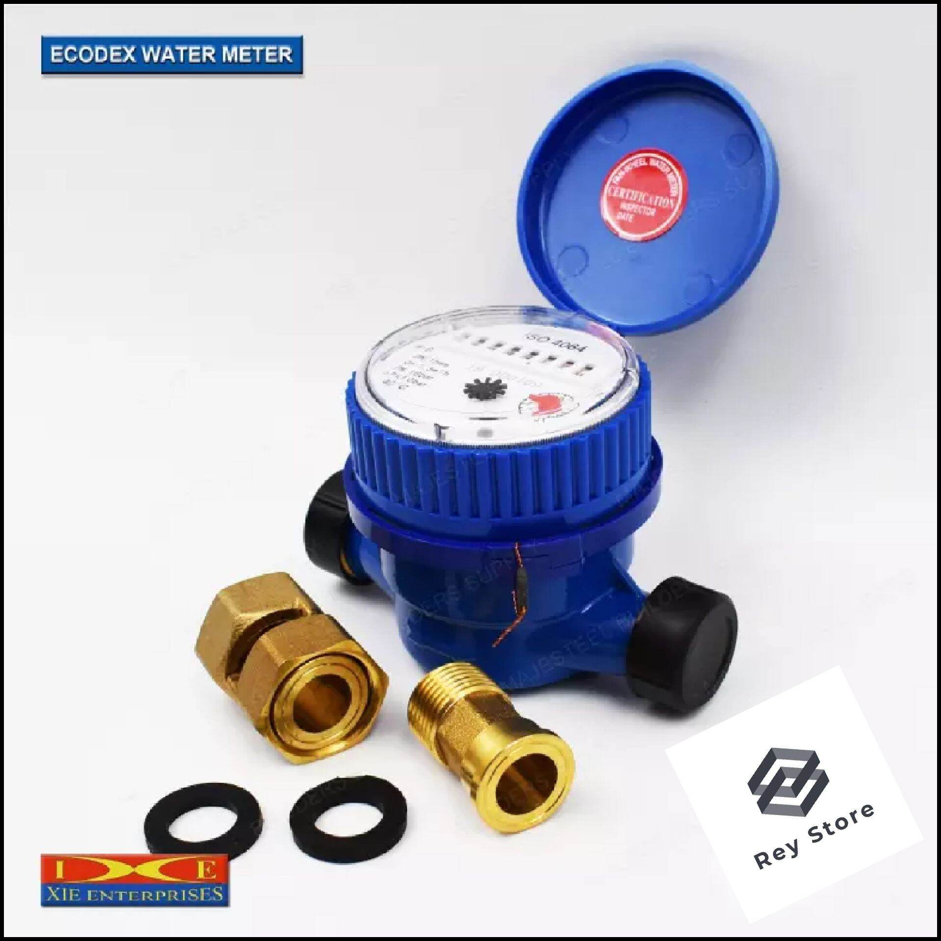 water meter( ecodex brand )with tail piece heavy duty digital Lazada PH