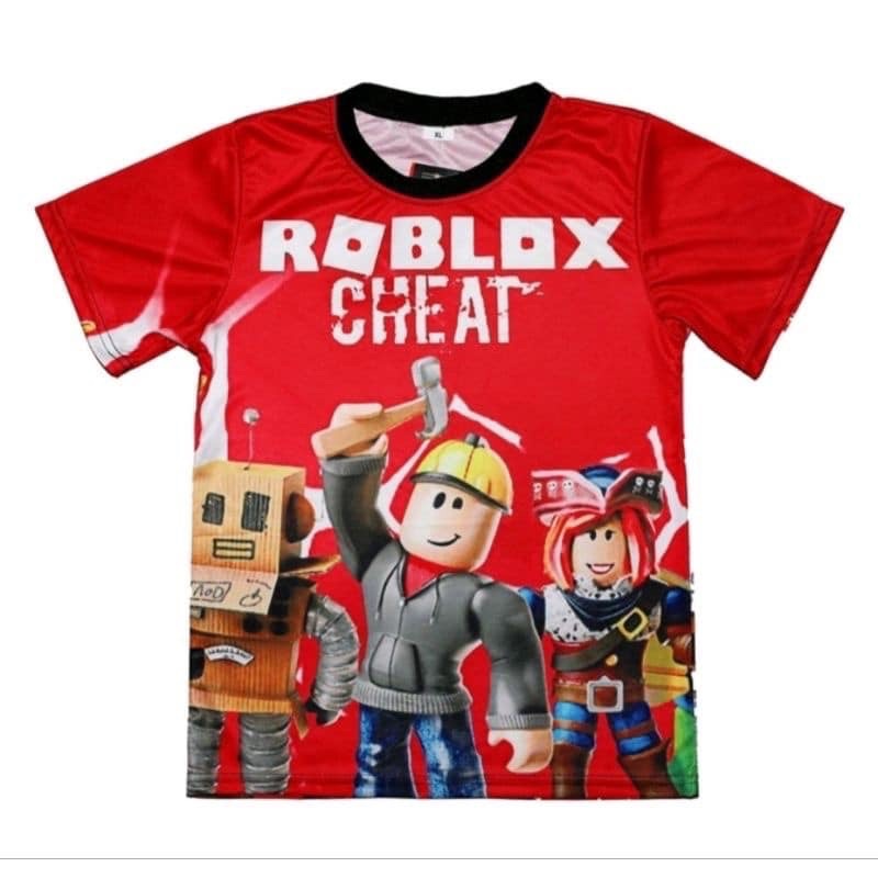 Kids T-shirt Roblox Game Cartoon Printed Shirts Clothes [5-12 Years Old]