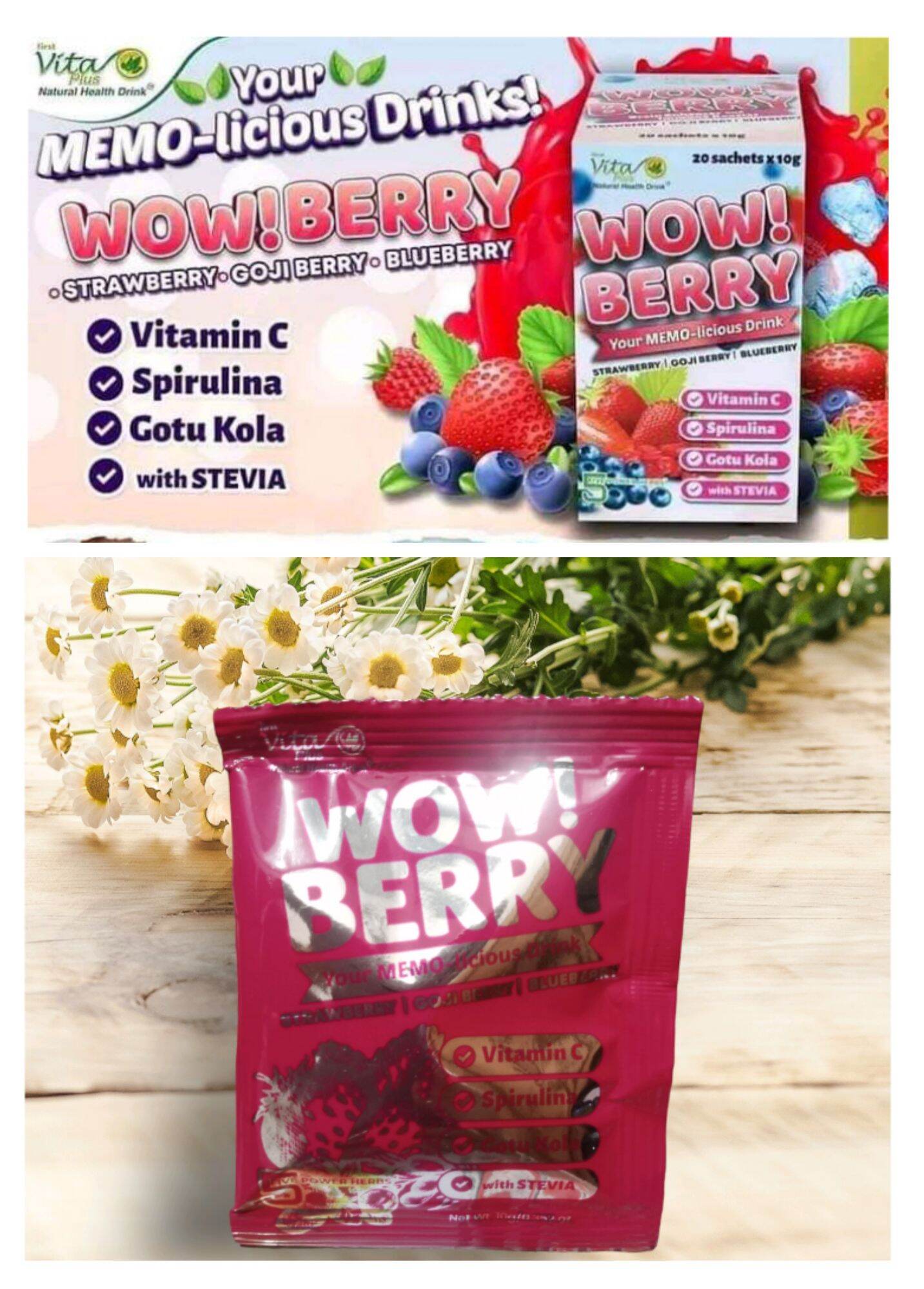 First Vita plus wow berry Lazada PH