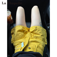 La Chapelle | Summer New High Waist Loose Denim Shorts for Petite Women