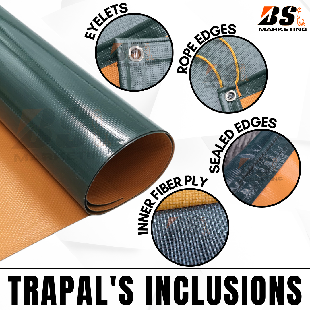 WITH FREE ROPE! 6x13ft S400 100% Waterproof Trapal Lona tolda out door ...