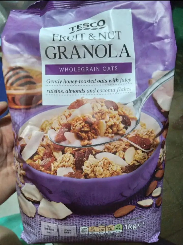 TESCO Fruit and Nut Granola Whole Grain Oats 1kg
