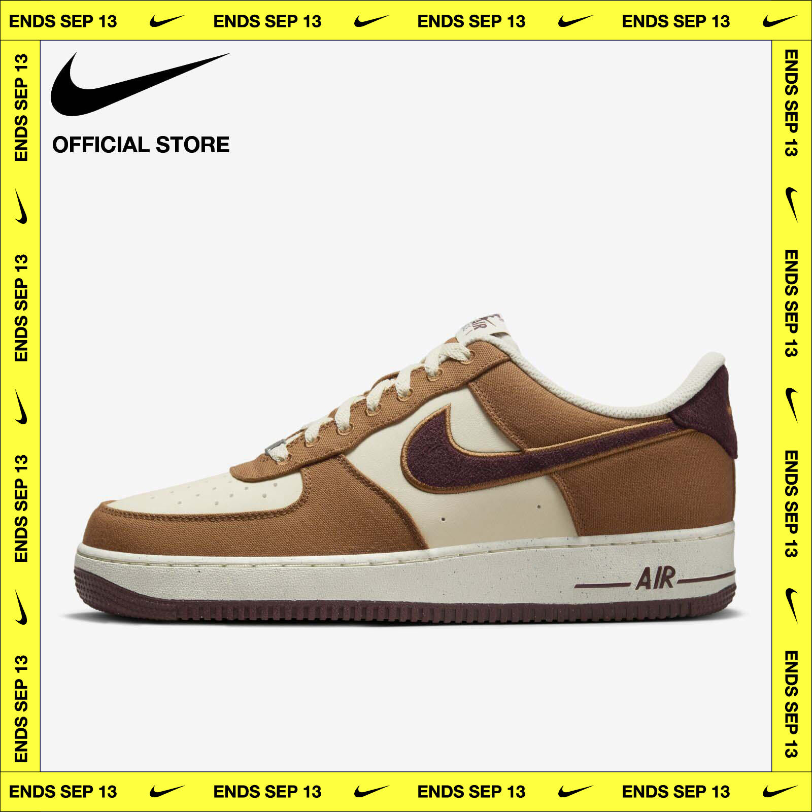 Nike Men's Air Force 1 '07 LV8 Shoes - Light British Tan