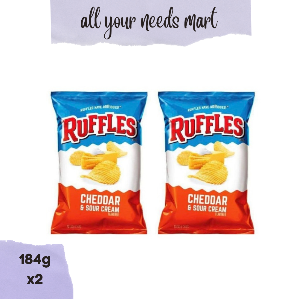 Ruffles Cheddar & Sour Cream, 184g x 2 Lazada PH