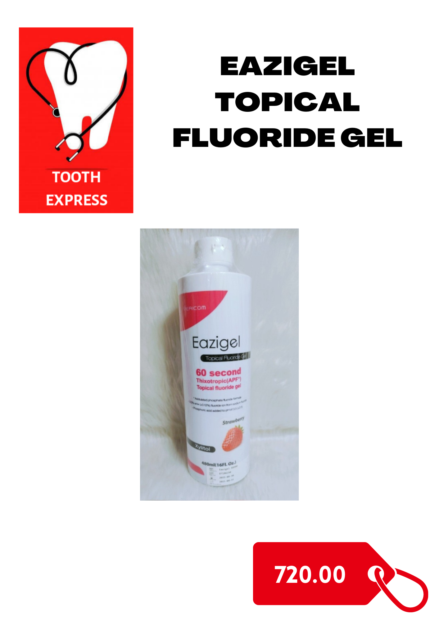 Eazigel Topical Fluoride Gel (480ml) Lazada PH