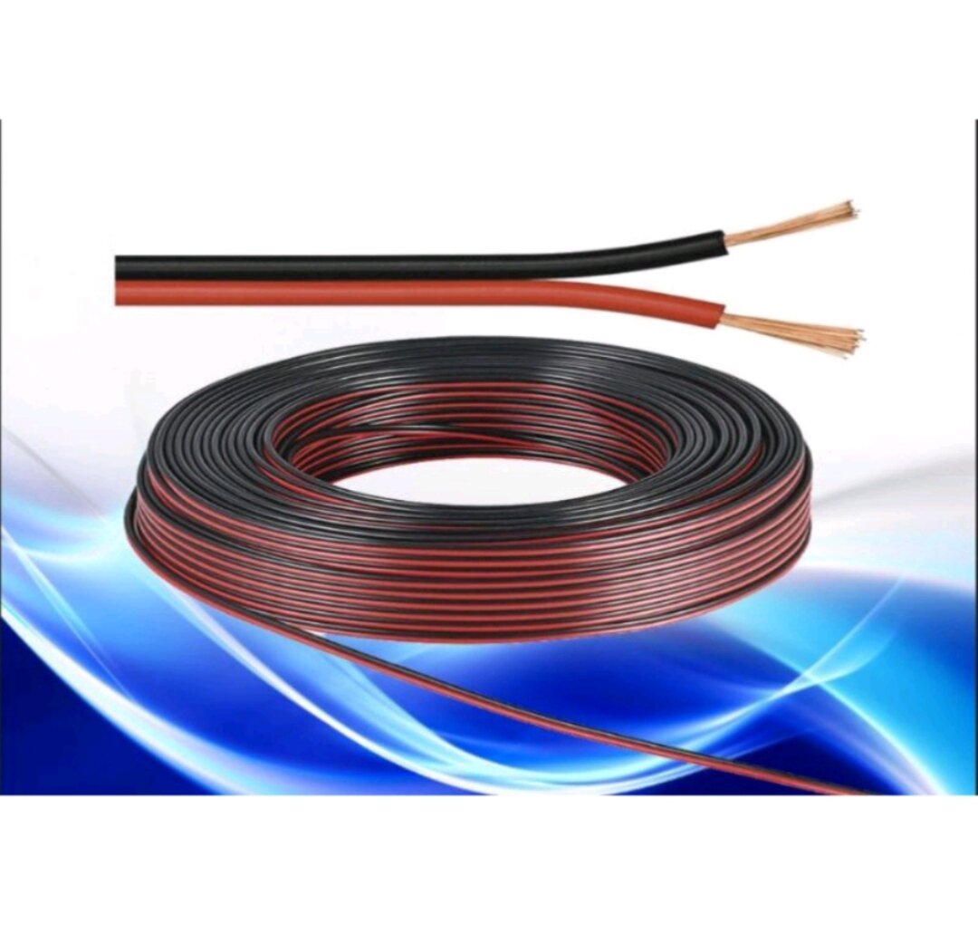 Original Omega Pure Copper Speaker Wire (red/black) per Meter 18 and