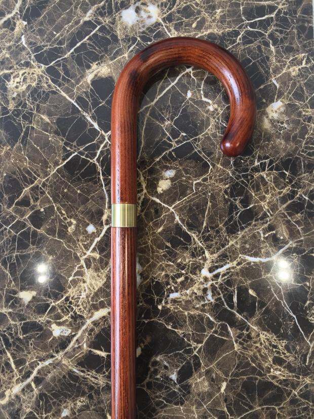 British Gentleman's Cane British Fashion Cane Solid Wood Curved Hook ...