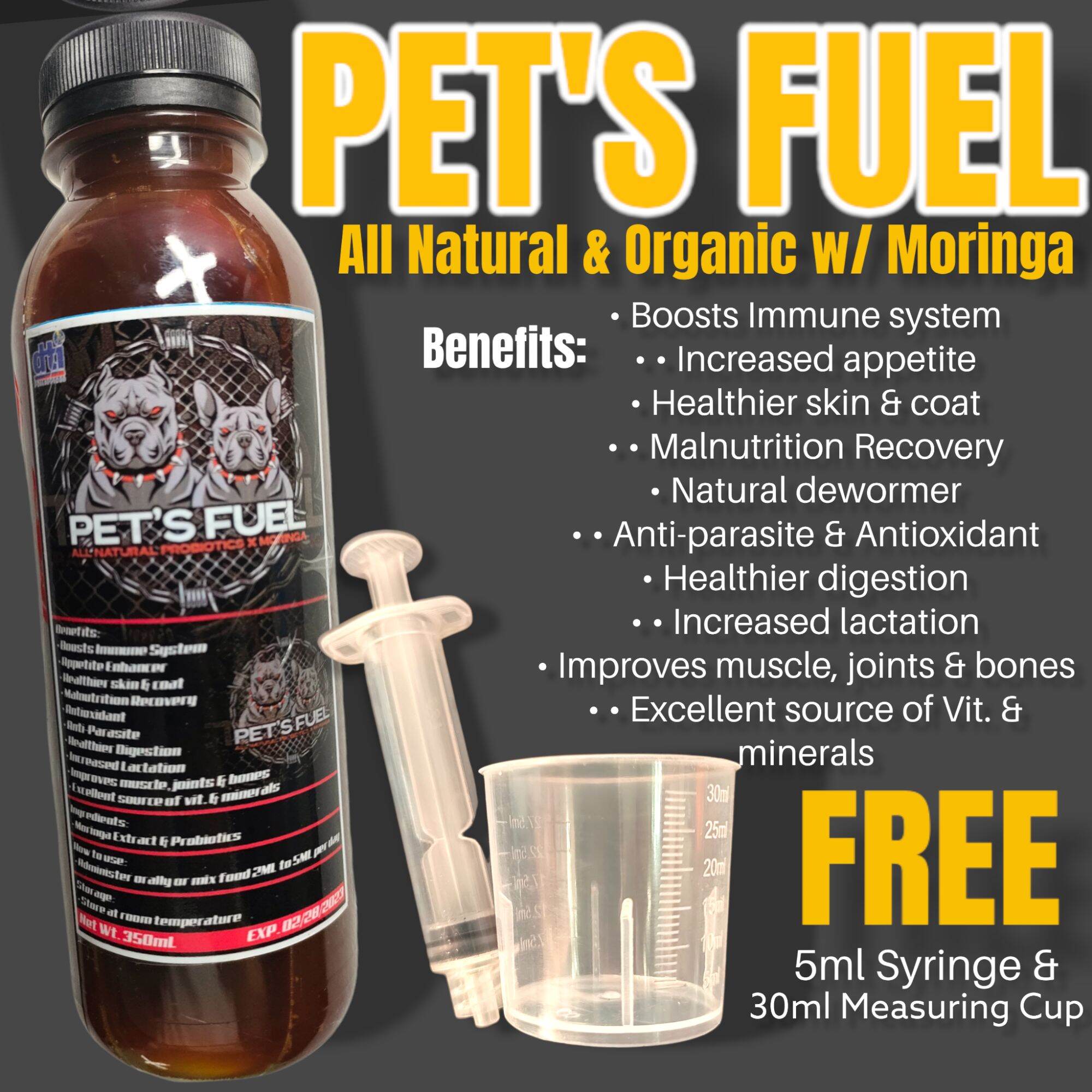 PETS FUEL All Natural & Organic 350ml ( FDA Approved) Lazada PH