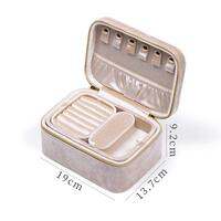 Antioxidant Large Capacity Velvet Jewelry Box