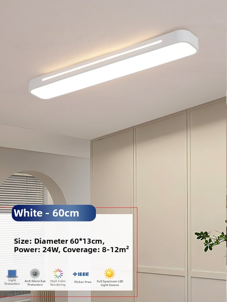 UOIOU | Modern Minimalist Retro Wooden LED Strip Ceiling Light