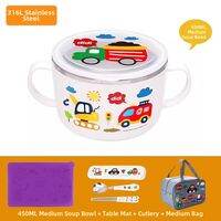 LianLock | Childrens Stainless Steel Bowl Insulated Easy-Grip