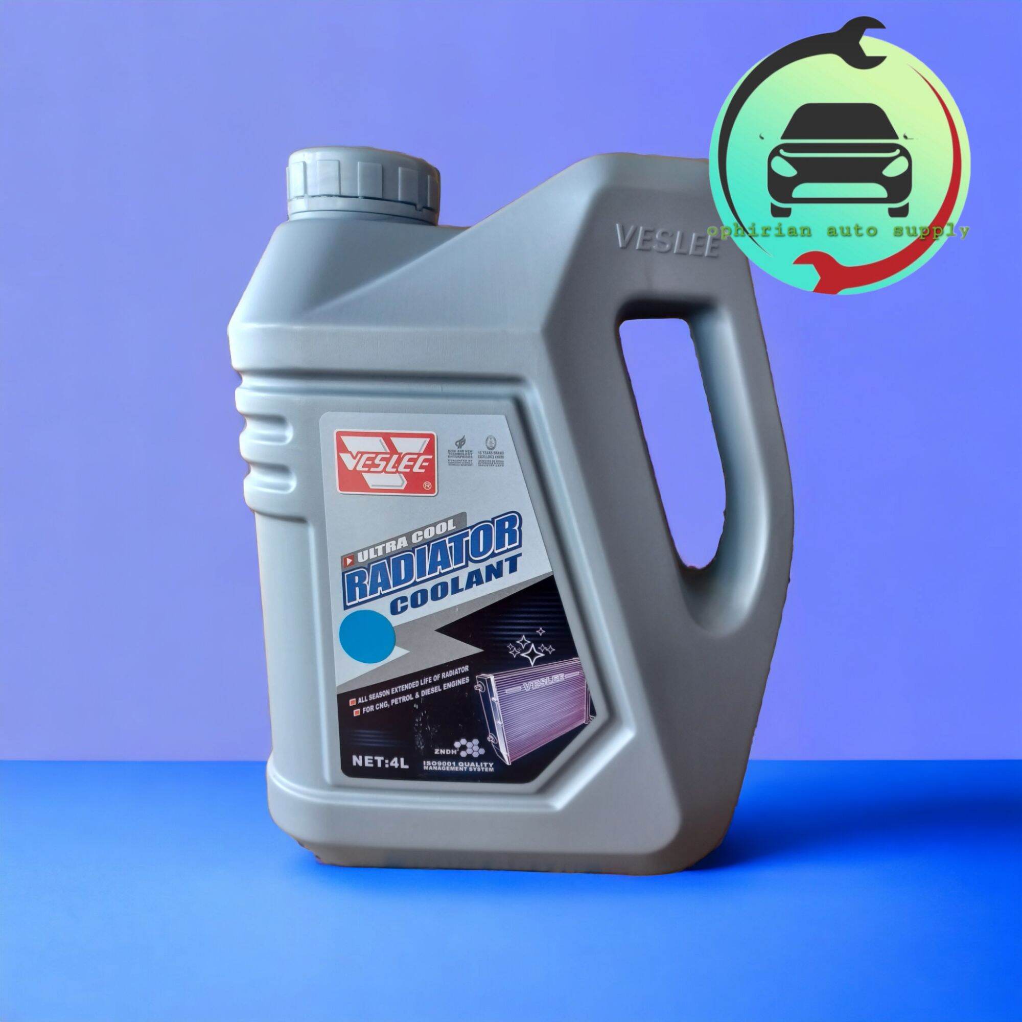 Veslee Radiator Coolant 4L (Green/Pink/Blue)for CNG,Petrol & Diesel