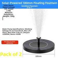KUWUBIANJING | Solar Power Fountain Pump for Pond Oxygenation