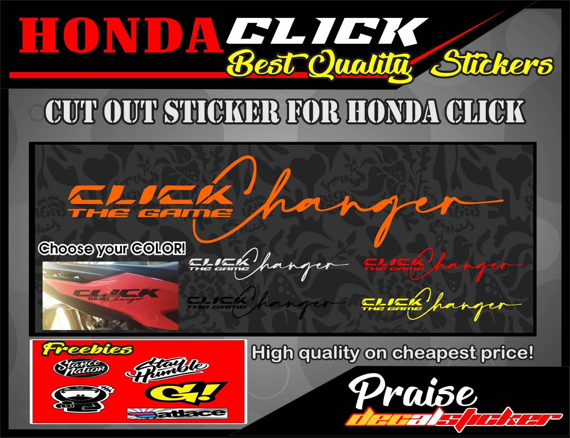 Click Game Changer Sticker Lazada Ph