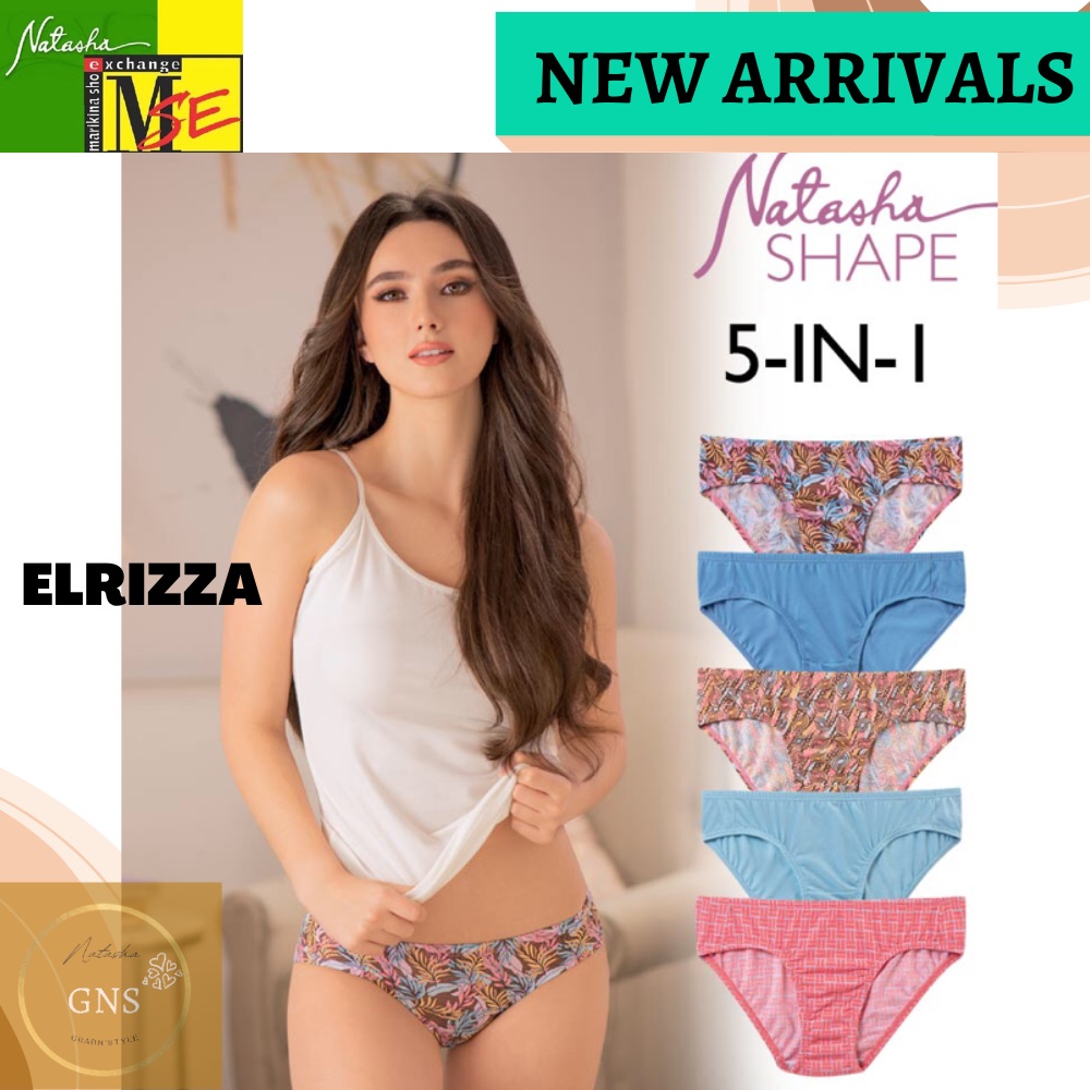 Natasha CHARMAINE LATASHA ELRIZZA 5-in-1 Pack/6-in-1 Pack Bikini Panty