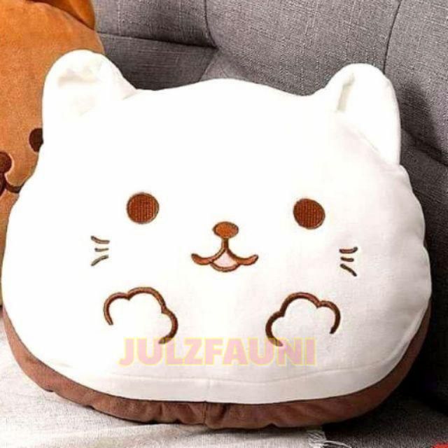 MINISO Sushi Wasabi Cat Plush Toy Stuffed Animal Plushies Doll Gift Pillow for Boy Girls Home Decor Napping White 