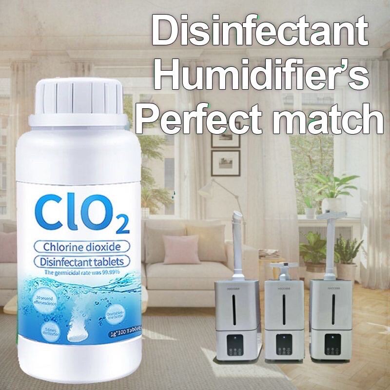 100pcs Chlorine Dioxide disinfectant tablets Non Toxic disinfection Effective Kills 99 Lazada PH
