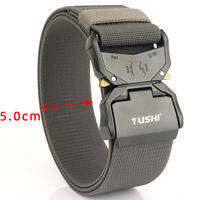 Tushi | TUSHI New 5.0cm Mens Elastic Tactical Belt Strong Nylon Quick Release Buckle Unisex Stretch Military Belt Outdoor Tool Belt
