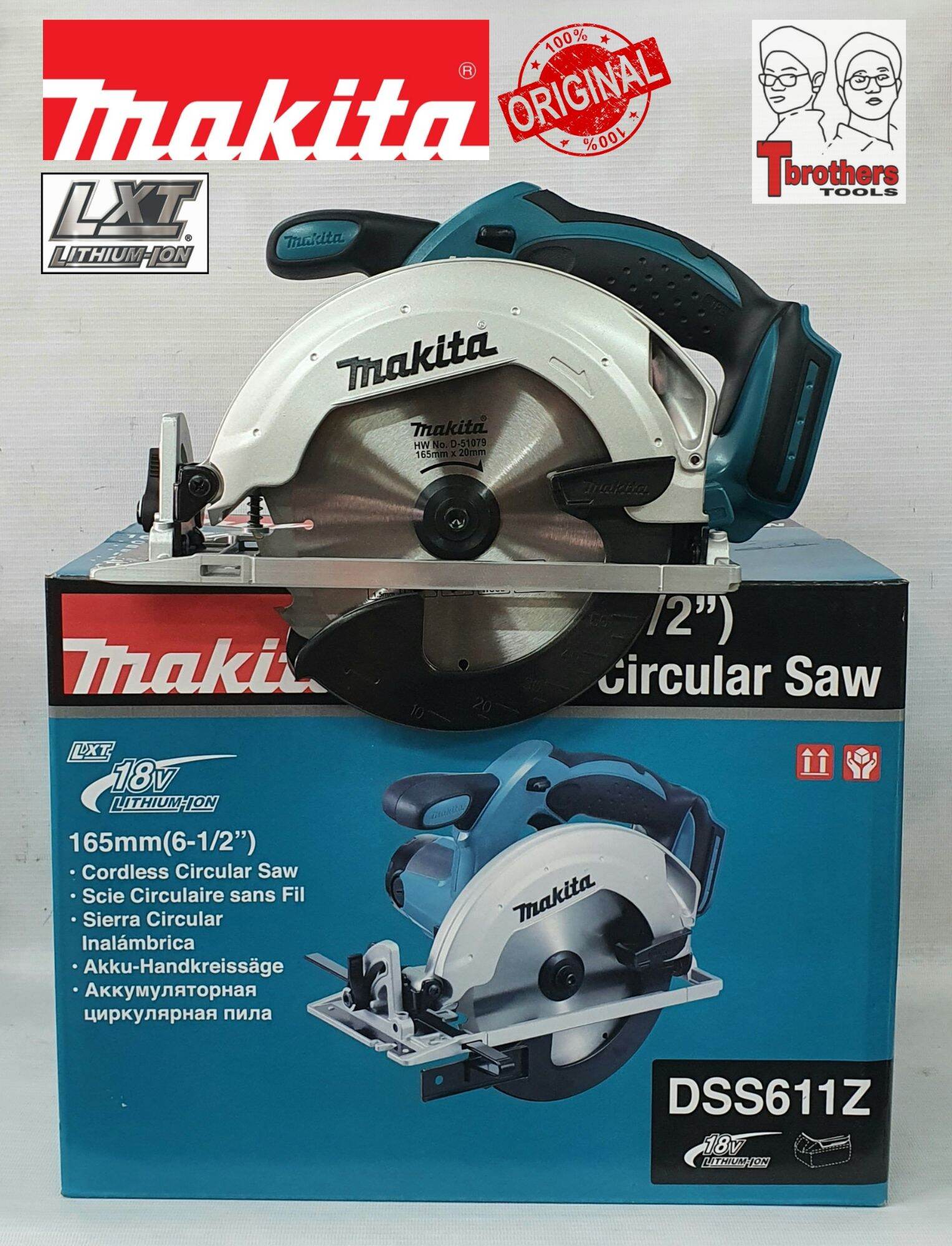 ORIGINAL MAKITA DSS611Z 18V LXT 6-1/2 