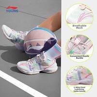 LI-NING KIDS | Professional Junior Basketball Shoes for Autumn Breathable Lightweight Training